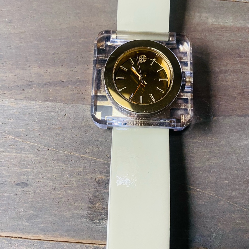 Tory Burch Cream and Gold Lady watch - Picture 4 of 8